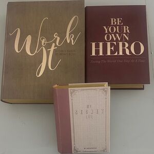 Set of 3 Decorative Nesting Book Boxes by Molly & Rex - Dorm, Bachelorette Pad